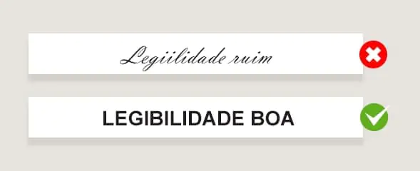Tipografia Legibilidade